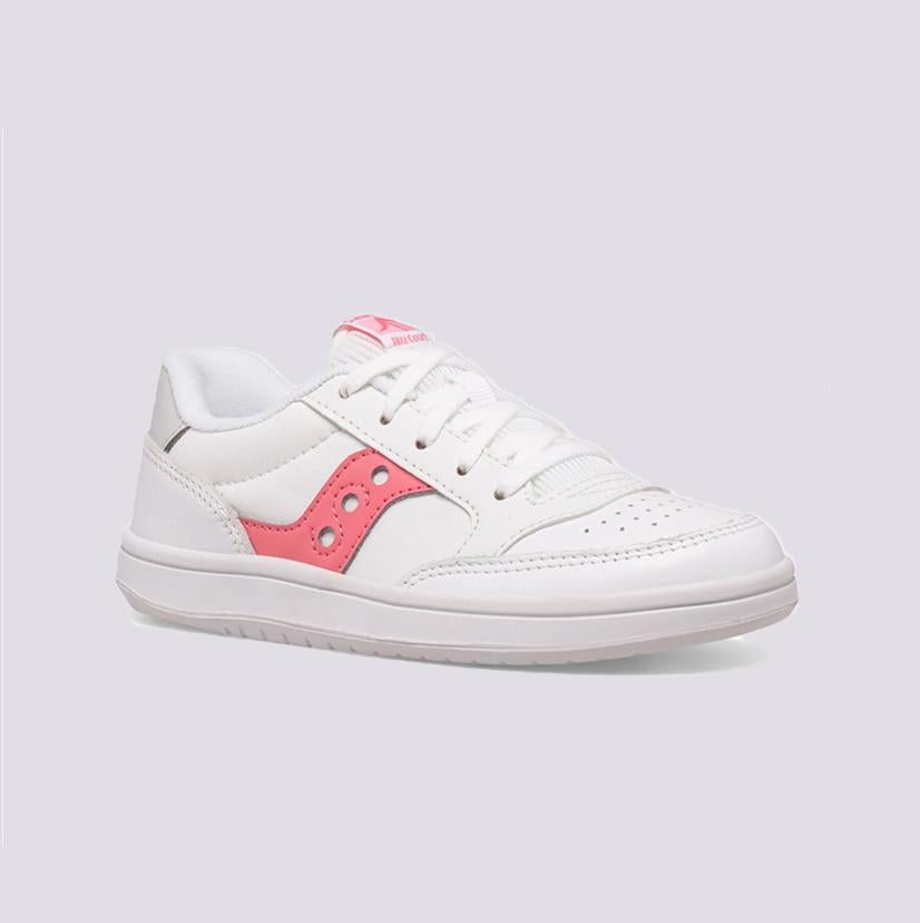 Saucony Jazz Court bianco rosa  bambina