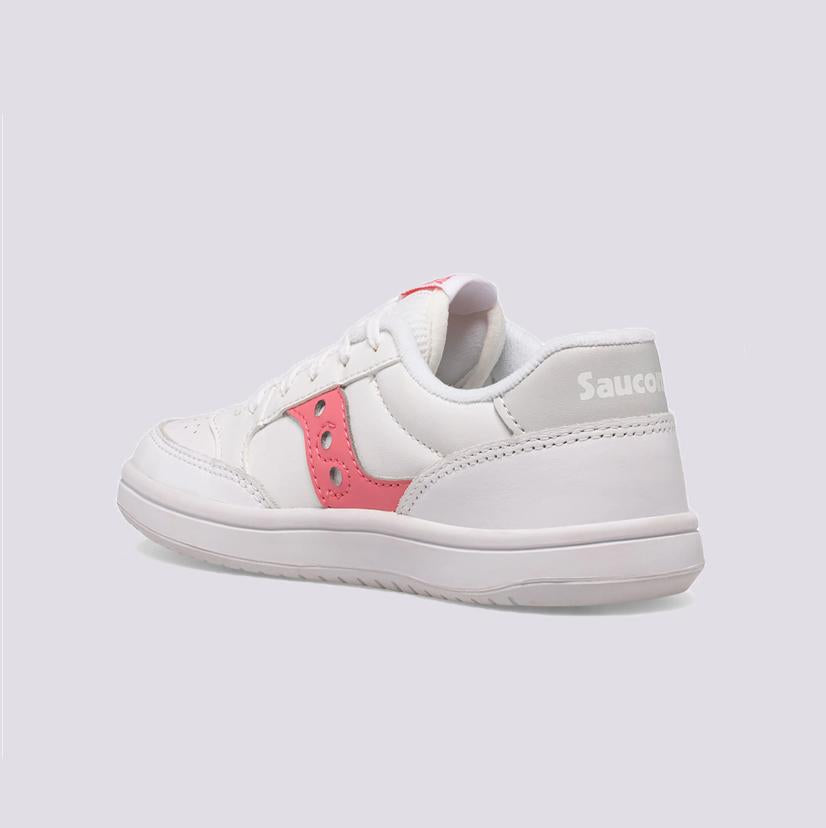 Saucony Jazz Court bianco rosa  bambina