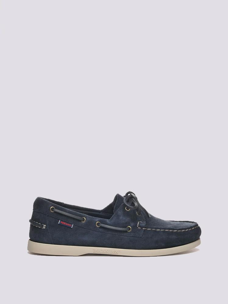 Scarpa da barca a vela Portland camoscio Blue