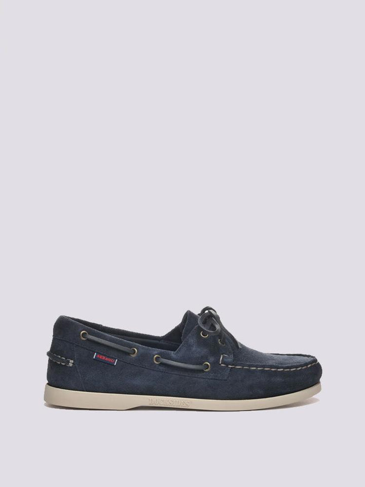 Scarpa da barca a vela Portland camoscio Blue