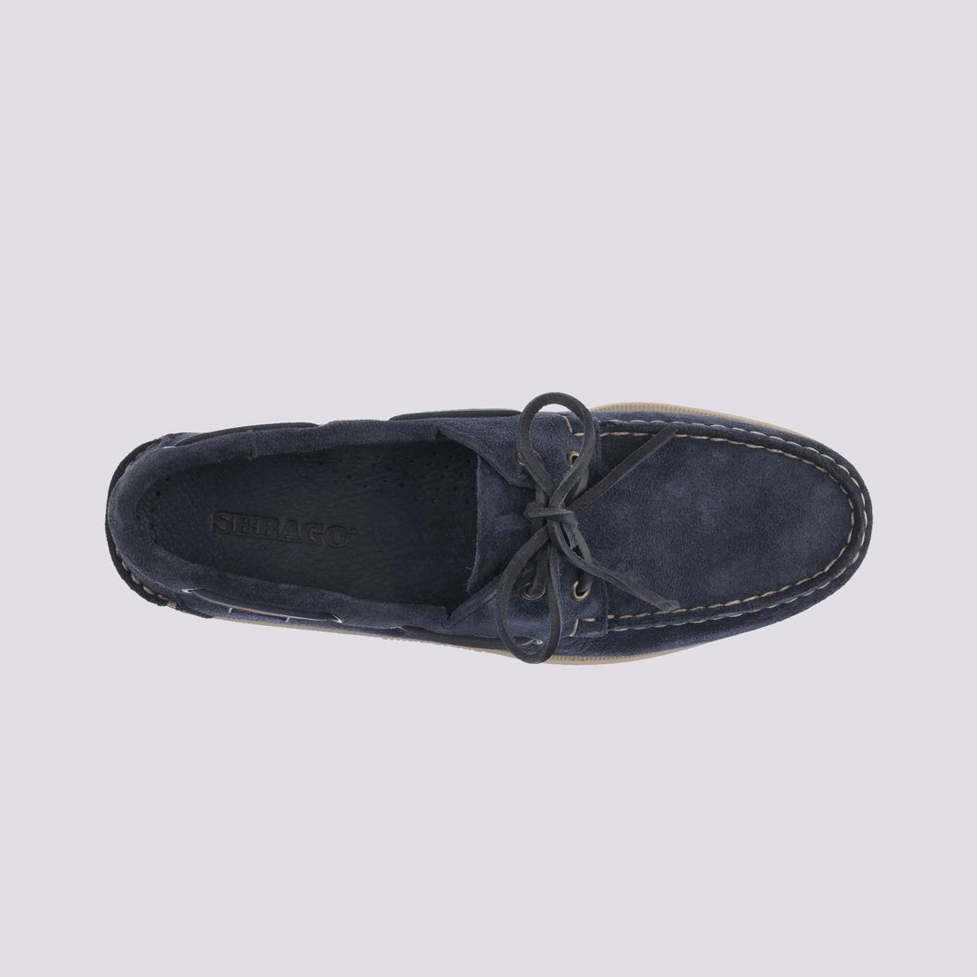 Scarpa da barca a vela Portland camoscio Blue