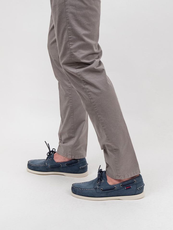 Scarpa da barca a vela Portland camoscio Blue