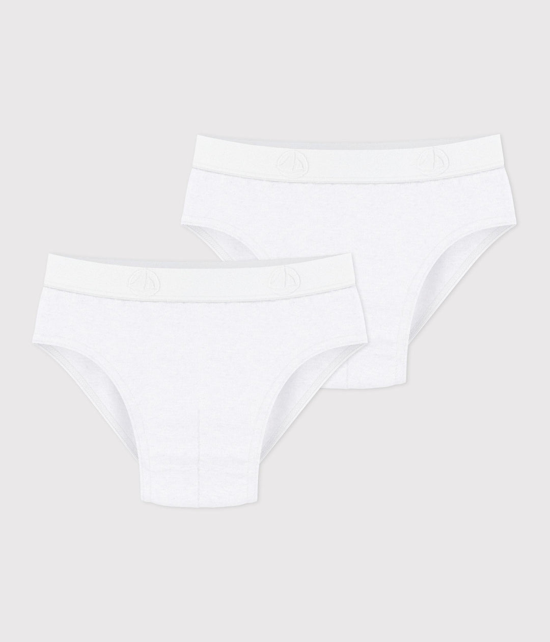 Set di 2 slip in cotone tinta unita bambino