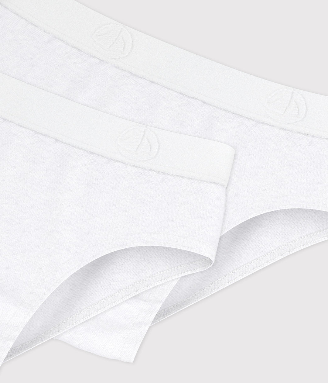 Set di 2 slip in cotone tinta unita bambino