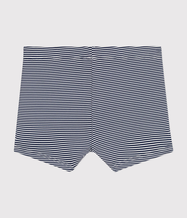 Shorts da bagno bebè millerighe blu