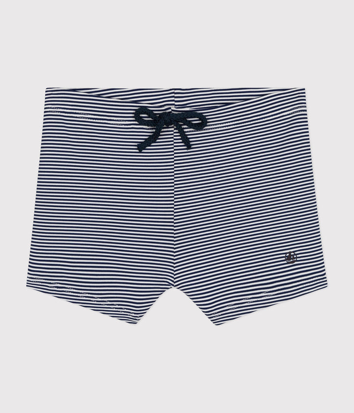 Shorts da bagno bebè millerighe blu