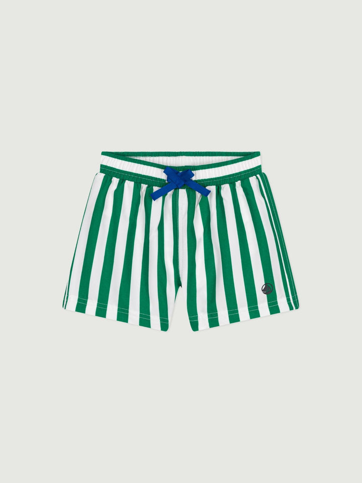 Shorts da bagno con stampa a righe bebè