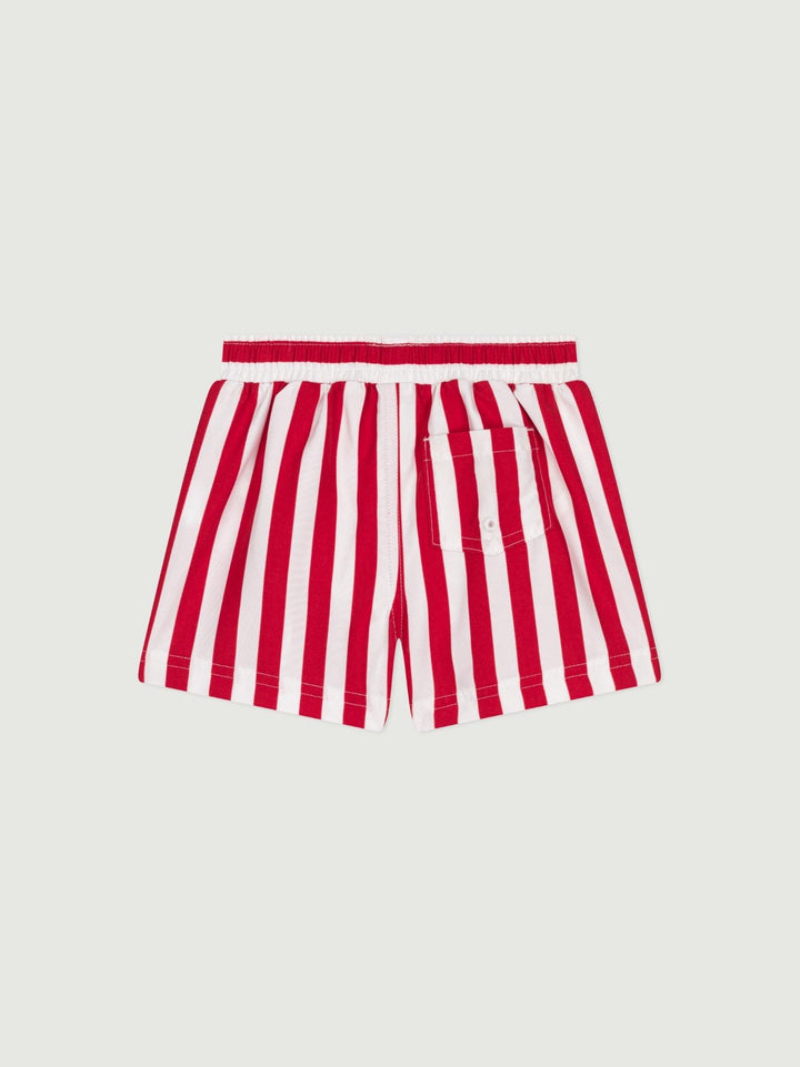 Shorts da bagno con stampa a righe bebè