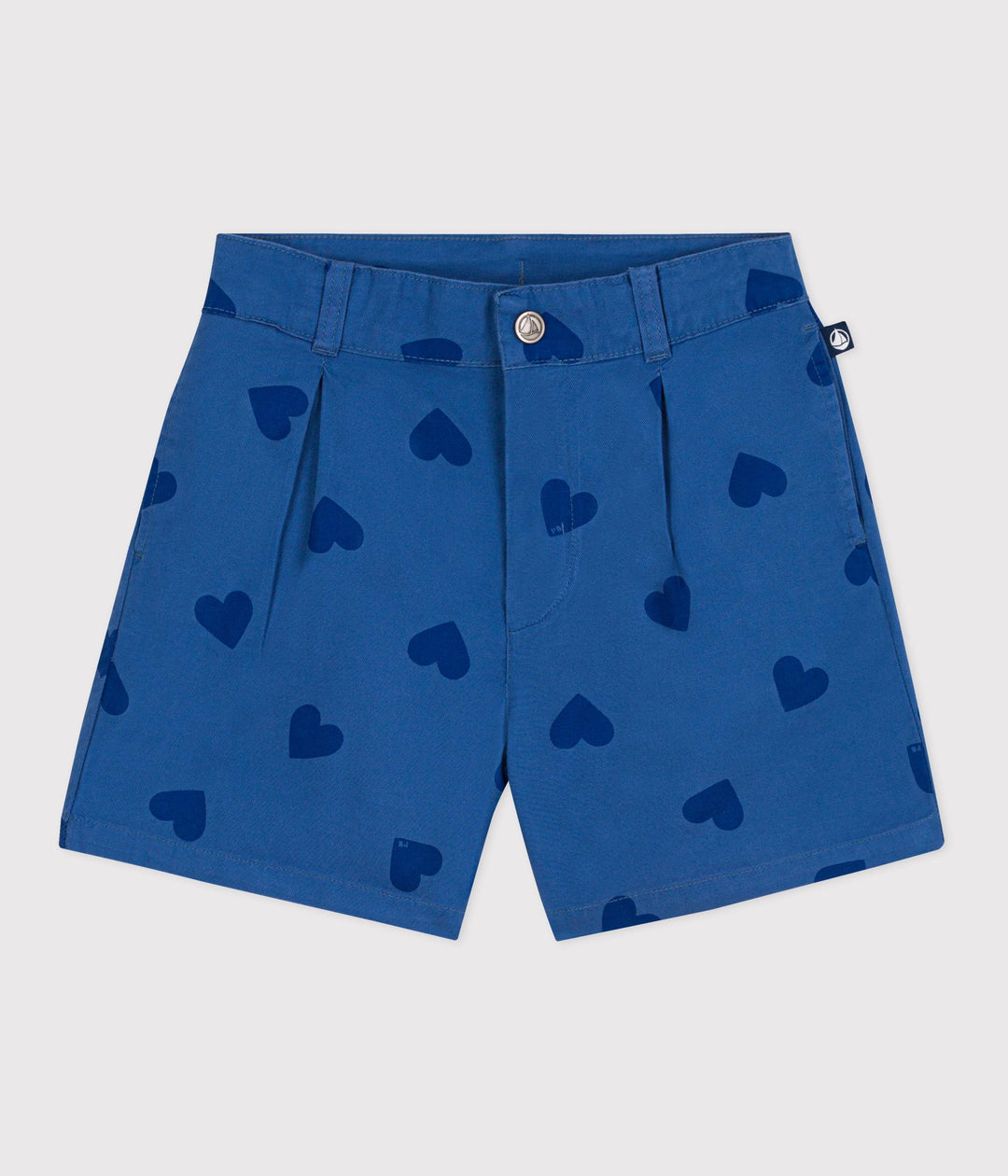 Shorts in cotone a cuori bambina