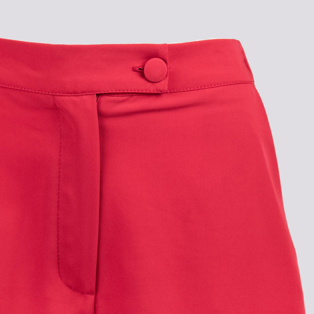 Shorts midi fucsia a vita alta