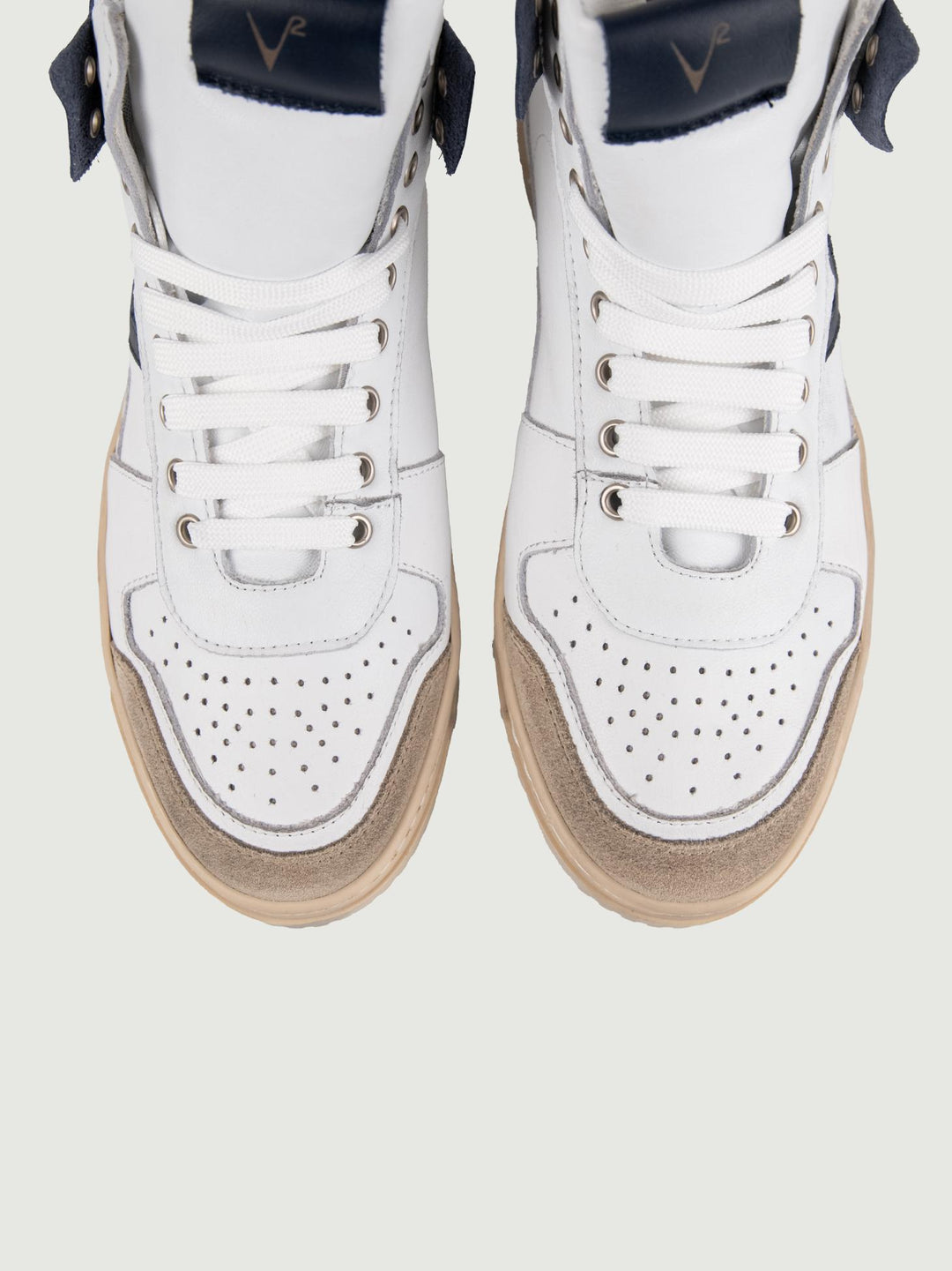Sneaker College High Bianco Blu