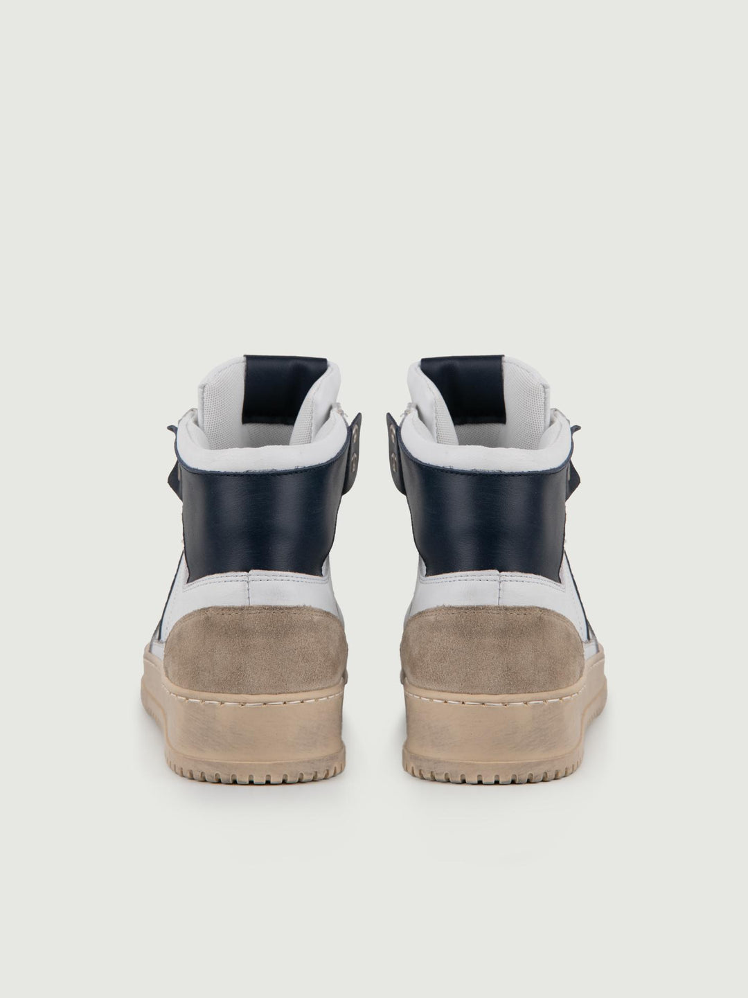 Sneaker College High Bianco Blu