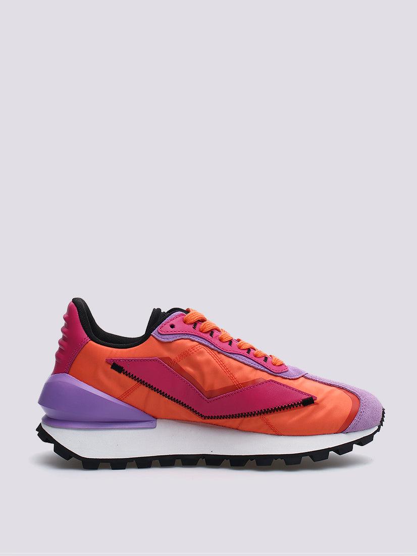 Sneaker Qwark in suede e tessuto tecnico