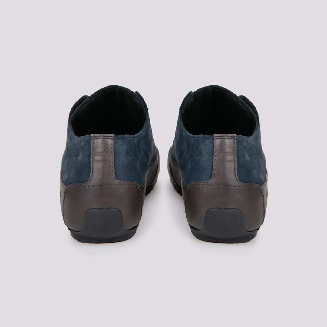 Sneaker ROCK in camoscio blu