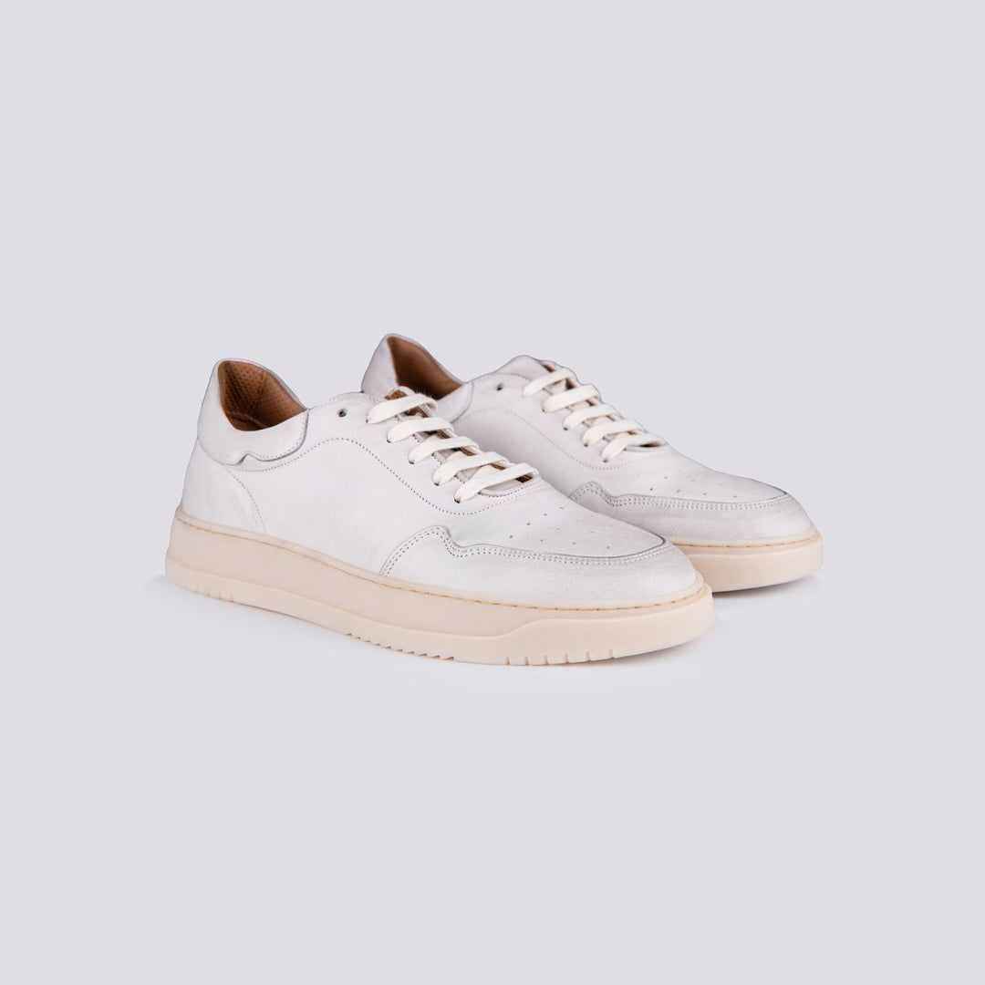 Sneaker in pelle effetto vintage "Camelia"