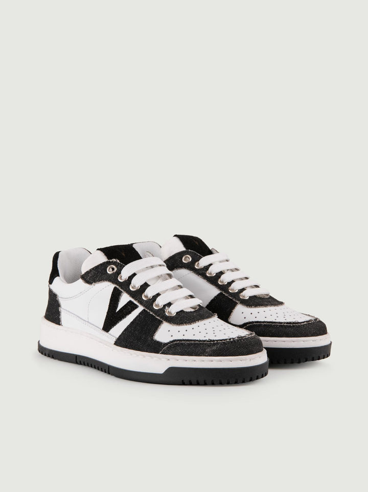 Sneakers COLLEGE VINTAGE nere e bianche