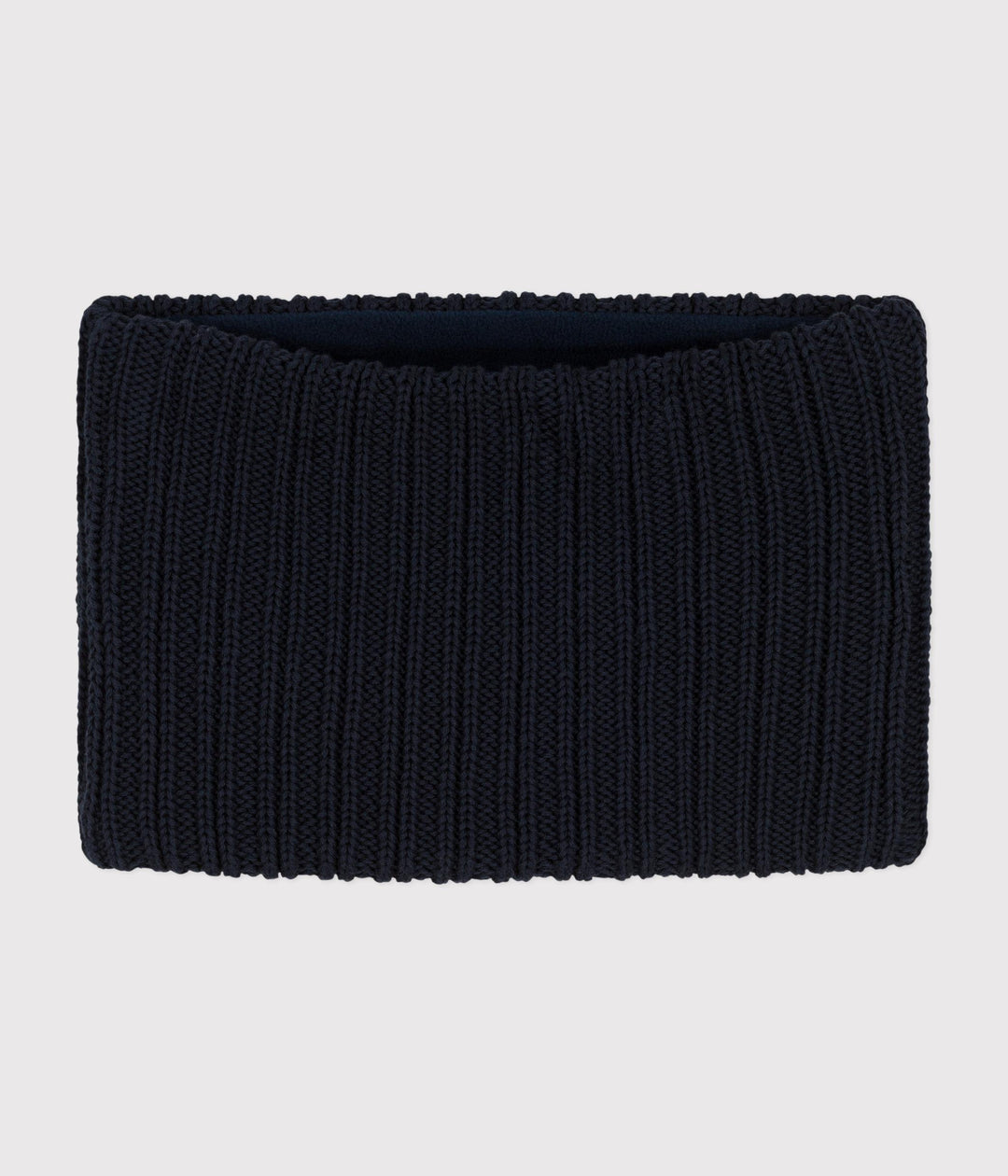 Snood nero in maglia foderata in pile bambino