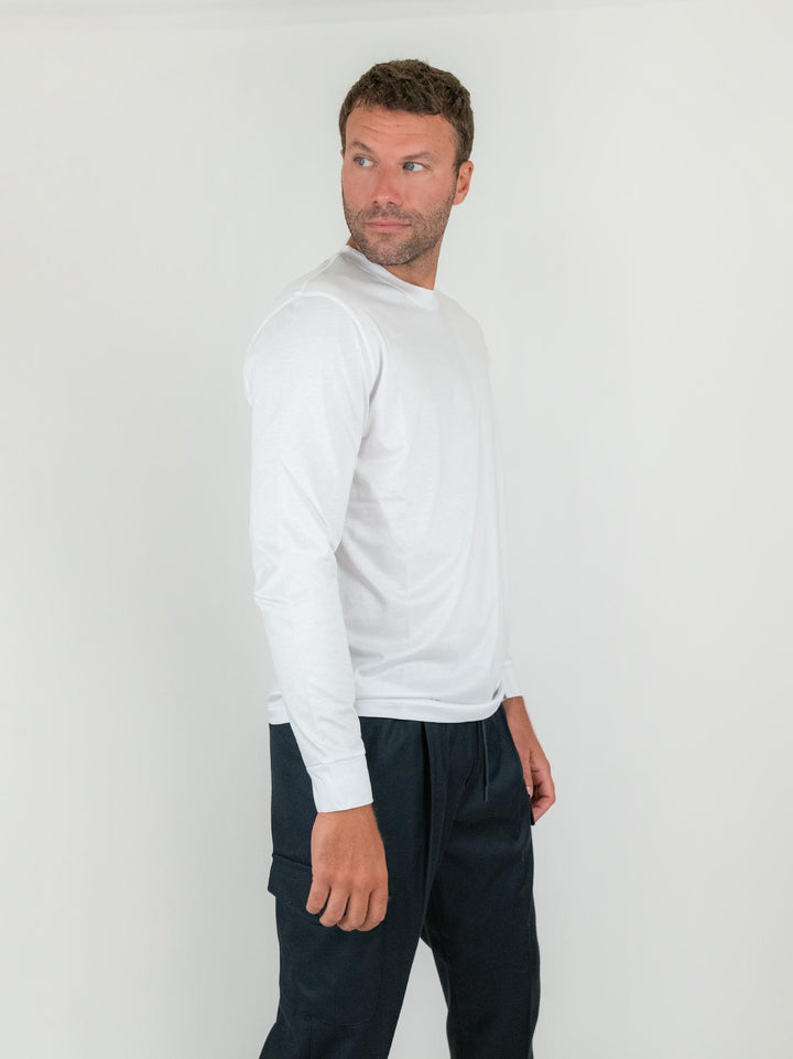 T-SHIRT A MANICA LUNGA BIANCA
