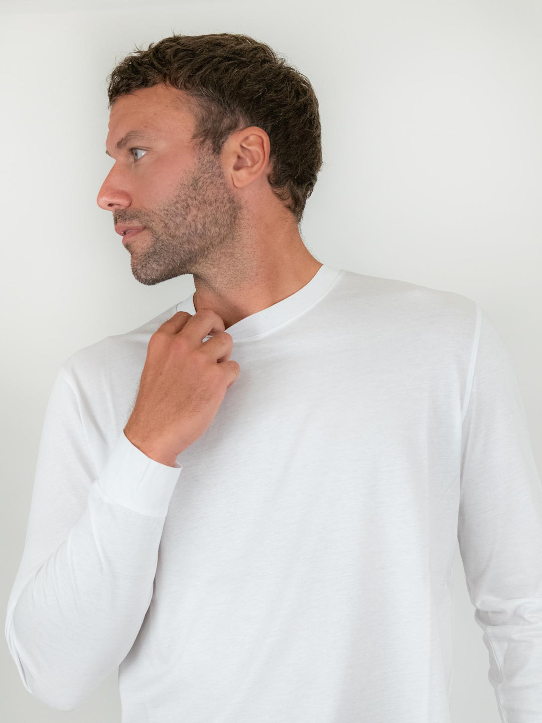 T-SHIRT A MANICA LUNGA BIANCA