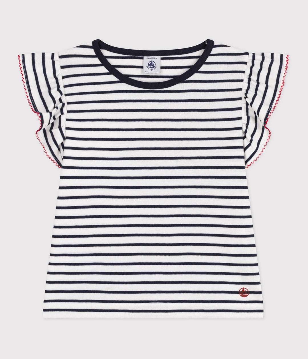 T-SHIRT A MANICHE CORTE A RIGHE T-shirt