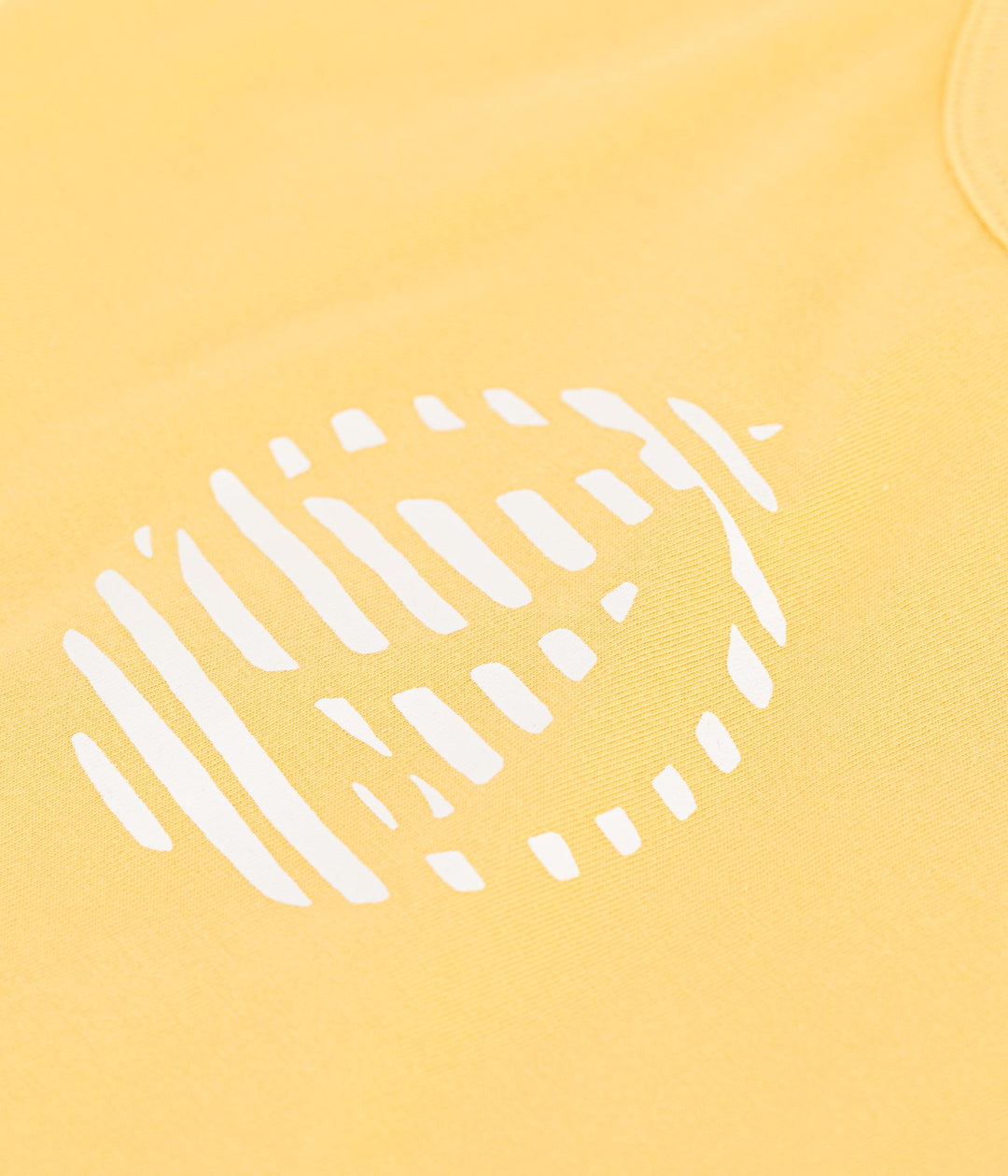 T-SHIRT A MANICHE CORTE TINTA UNITA CON MOTIVO