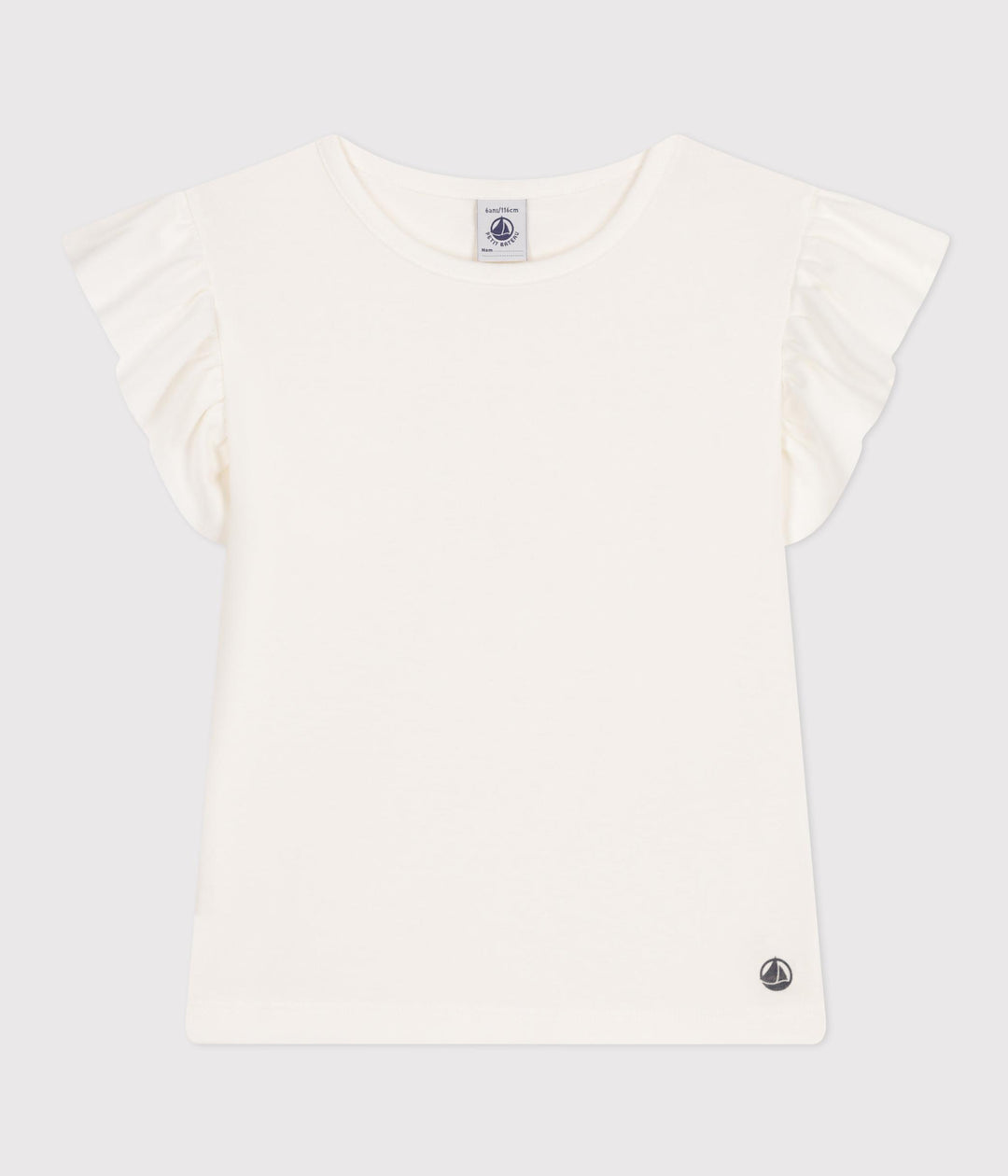 T-SHIRT BAMBINA IN COTONE BIANCA