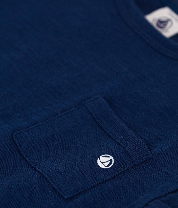T-SHIRT BEBÈ A MANICHE CORTE IN JERSEY FIAMMATO