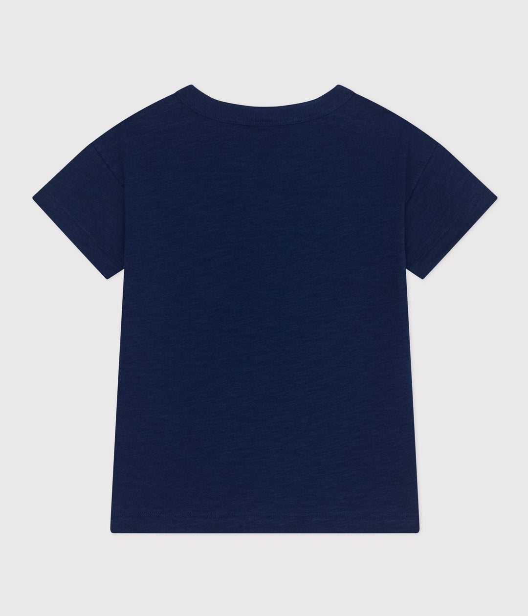 T-SHIRT BLU BAMBINO IN JERSEY FIAMMATO