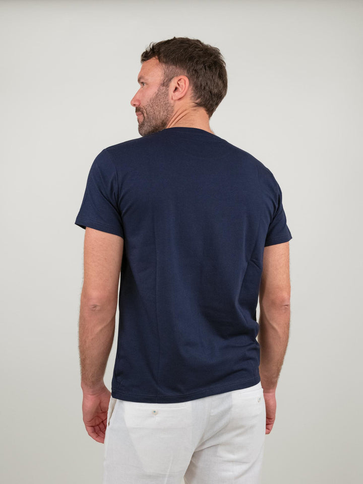 T-SHIRT GIROCOLLO A MANICA CORTA BLU