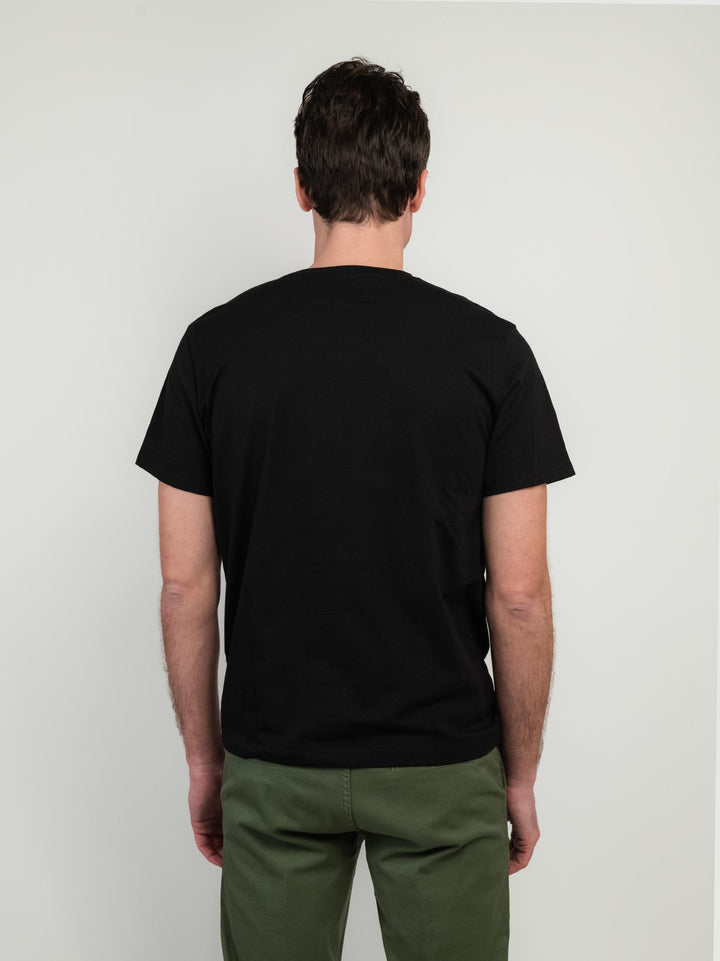 T-SHIRT GIROCOLLO NERA