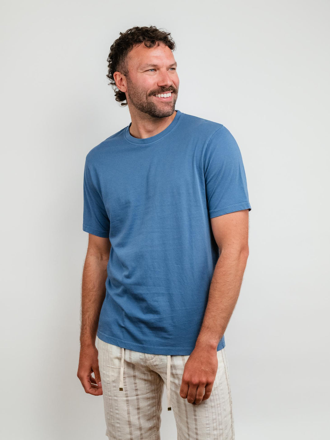 T-SHIRT IN JERSEY BLUE DENIM
