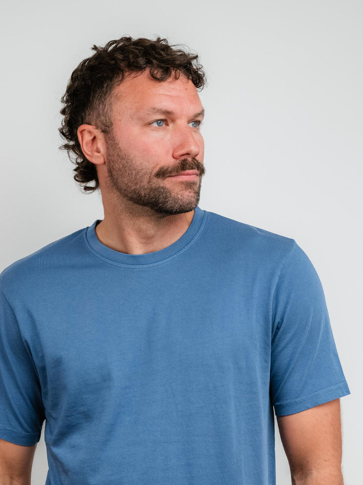 T-SHIRT IN JERSEY BLUE DENIM
