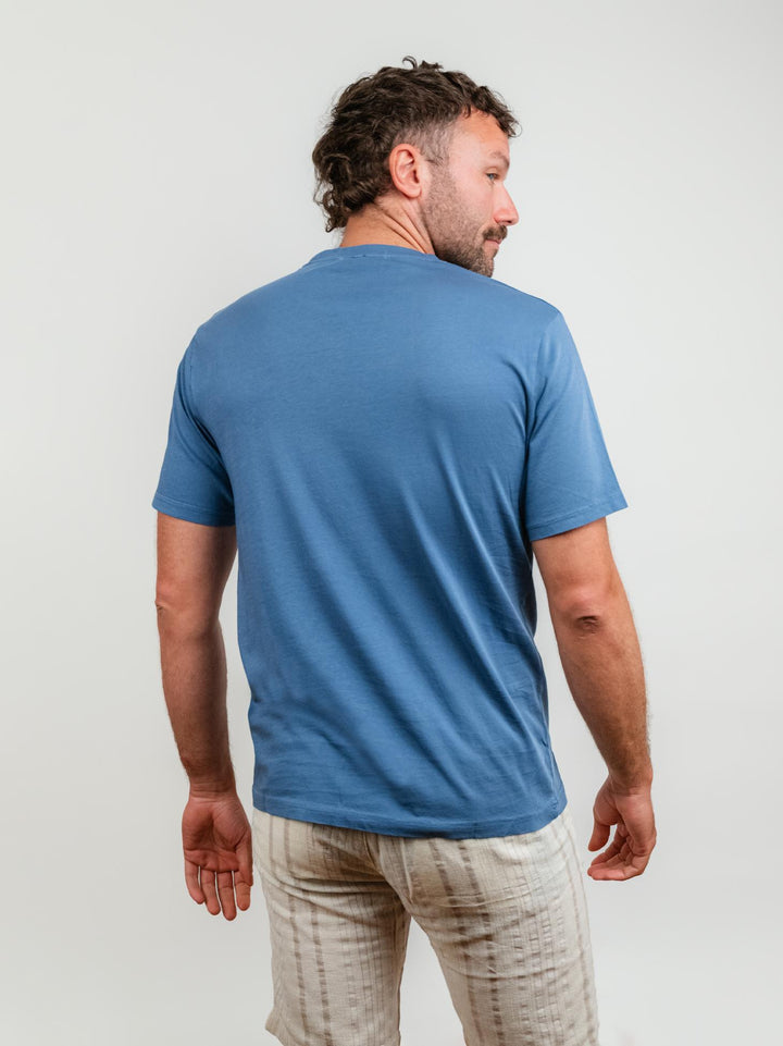 T-SHIRT IN JERSEY BLUE DENIM