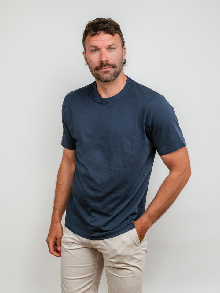 T-SHIRT IN JERSEY BLU NAVY