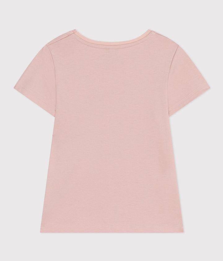 T-SHIRT ROSA IN JERSEY LEGGERO BAMBINA