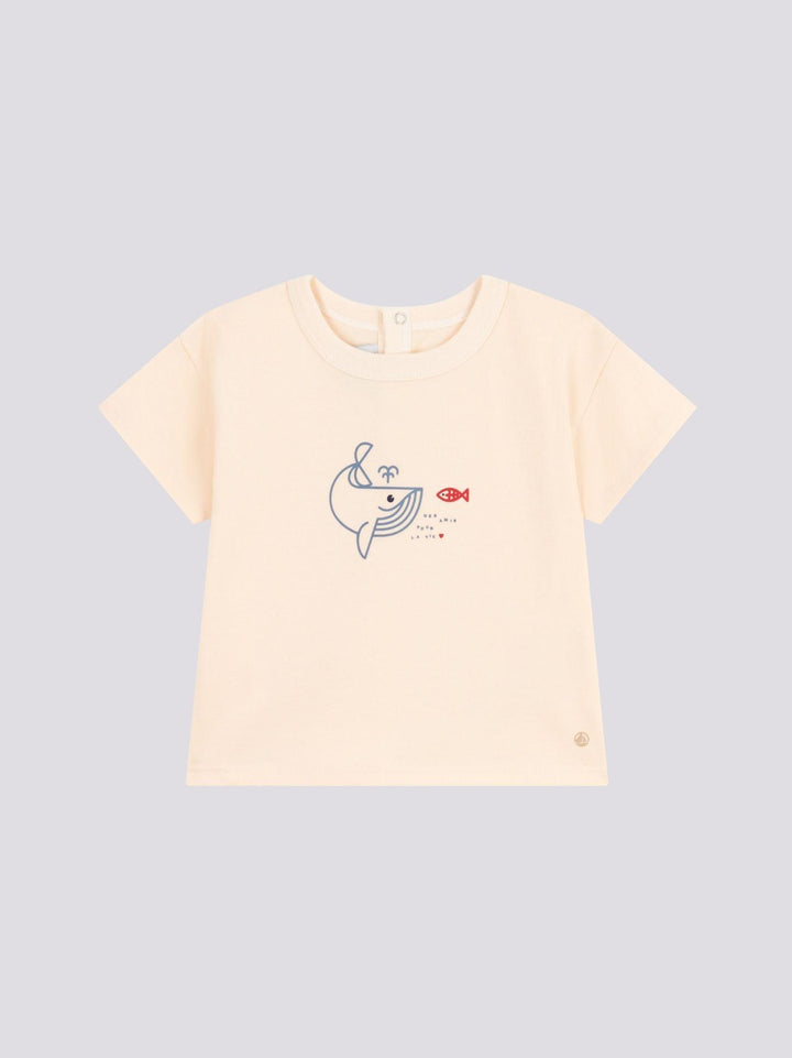 T-SHIRT ROSA IN JERSEY LEGGERO BEBÈ