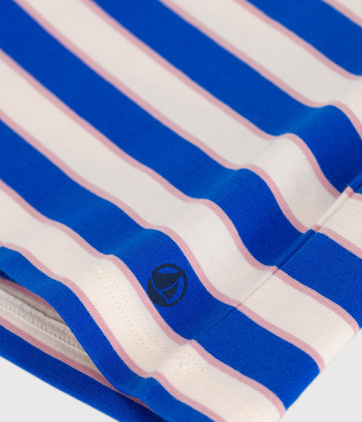 T-shirt a maniche corte in cotone a righe bambino