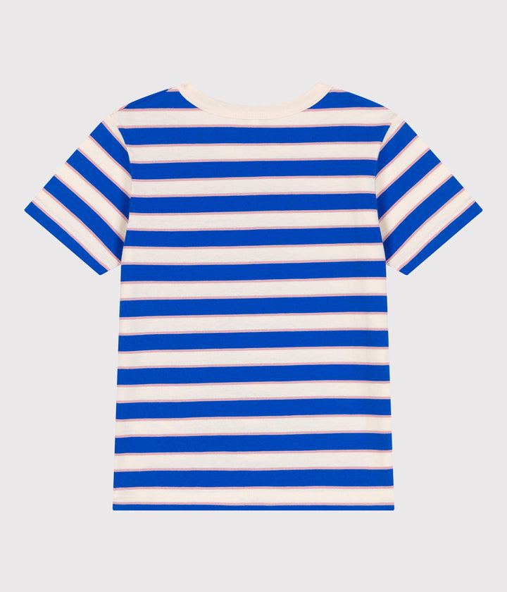 T-shirt a maniche corte in cotone a righe bambino