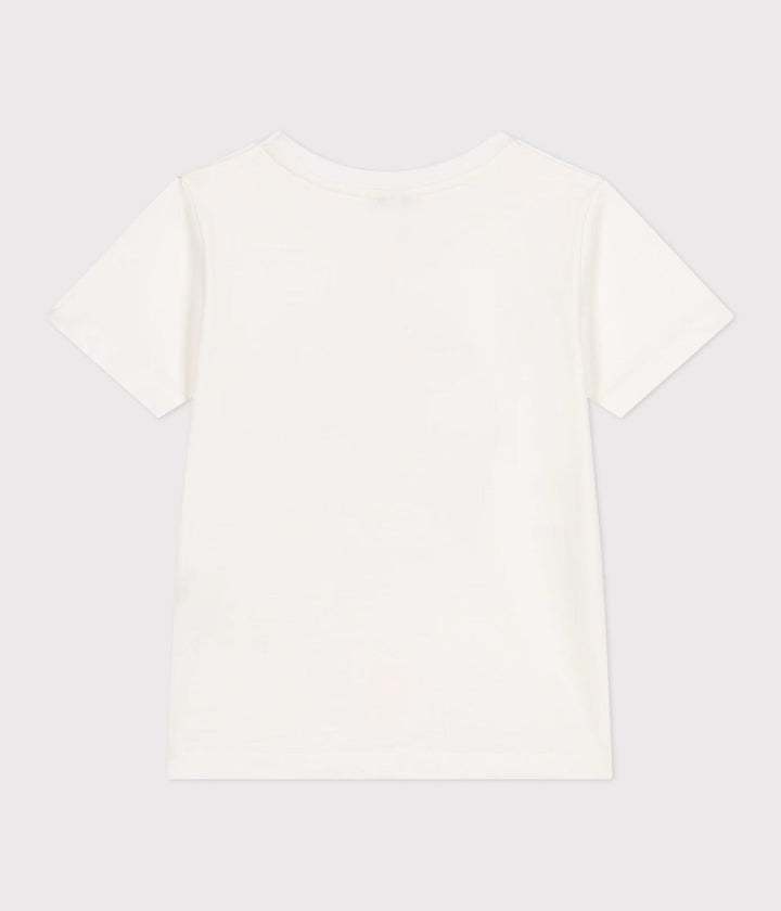 T-shirt a maniche corte in cotone con stampa bambino