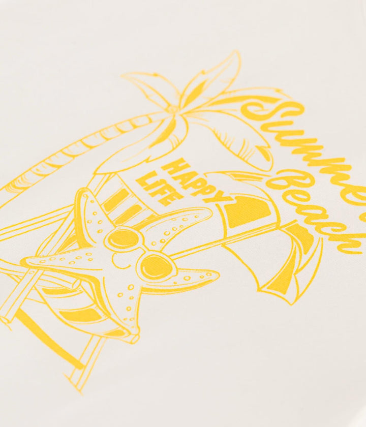 T-shirt a maniche corte in cotone con stampa bambino