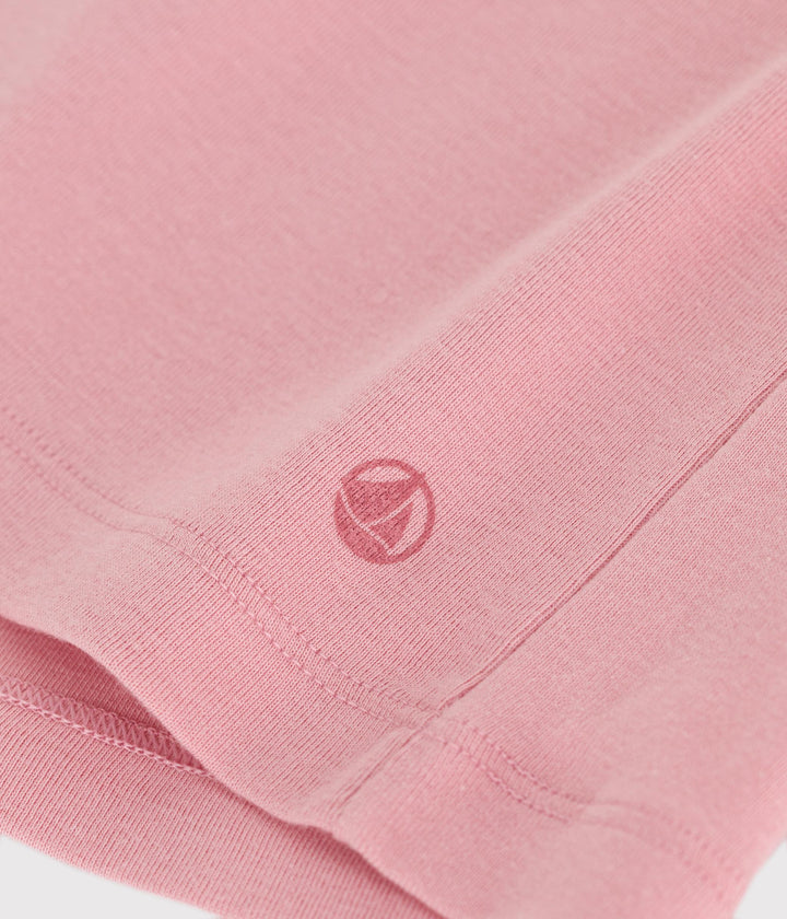 T-shirt a maniche corte in cotone tinta unita bambina