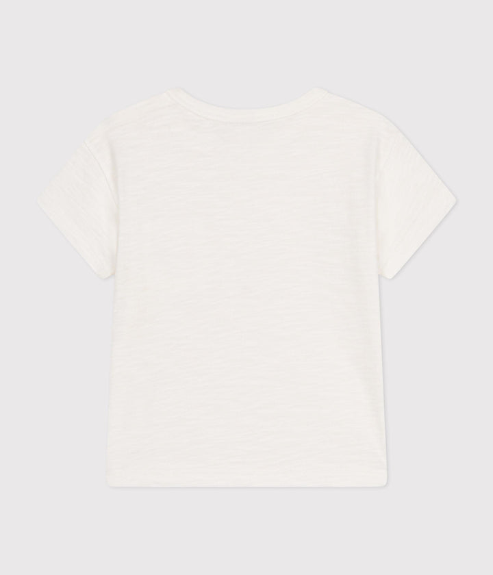 T-shirt bebè a maniche corte in jersey fiammato
