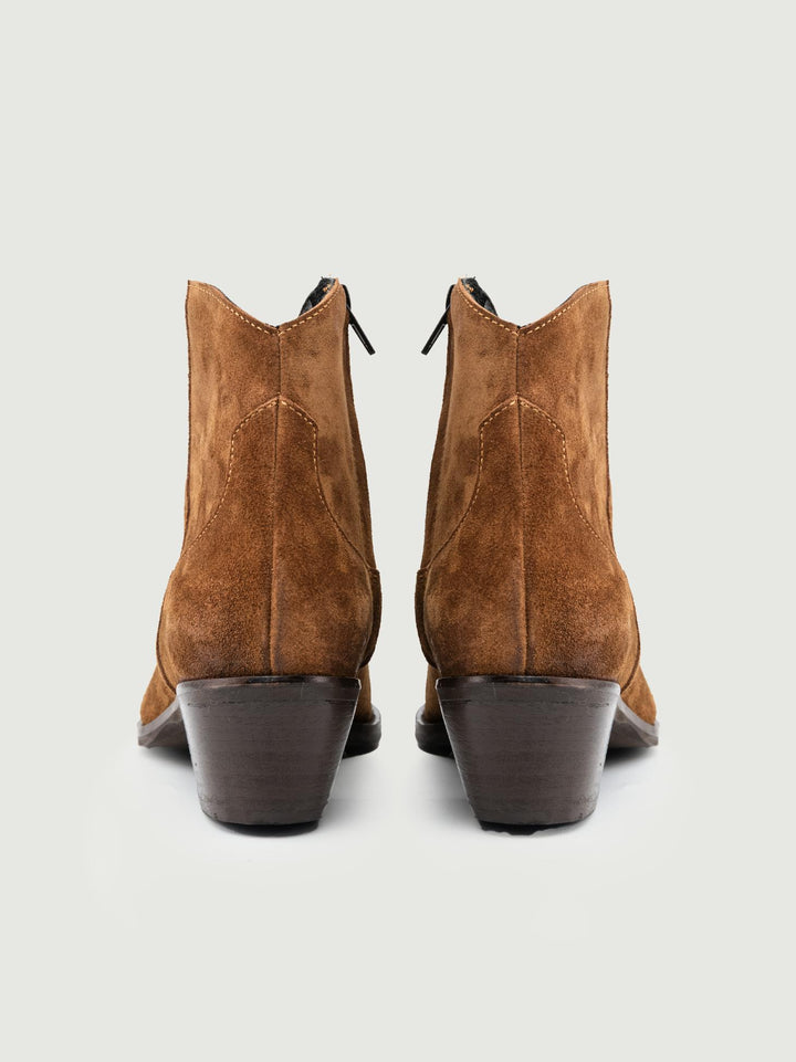 TEXANO IN PELLE SCAMOSCIATA COLOR TABACCO