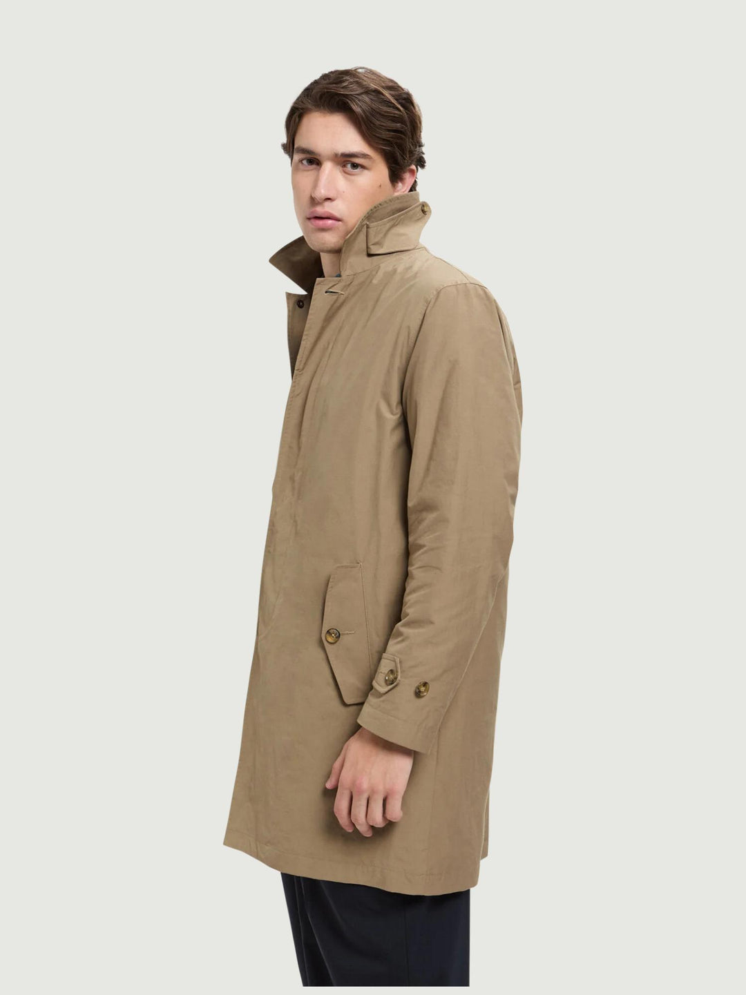 TRENCH G10 CON PATTA ANTIVENTO TAN