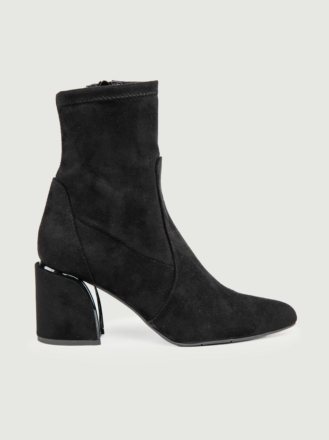 TRONCHETTO IN ALCANTARA NERO
