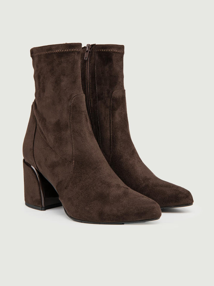 TRONCHETTO IN ALCANTARA TESTA MORO