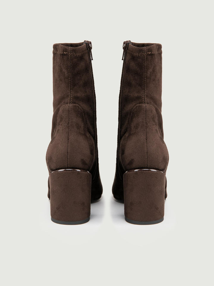 TRONCHETTO IN ALCANTARA TESTA MORO