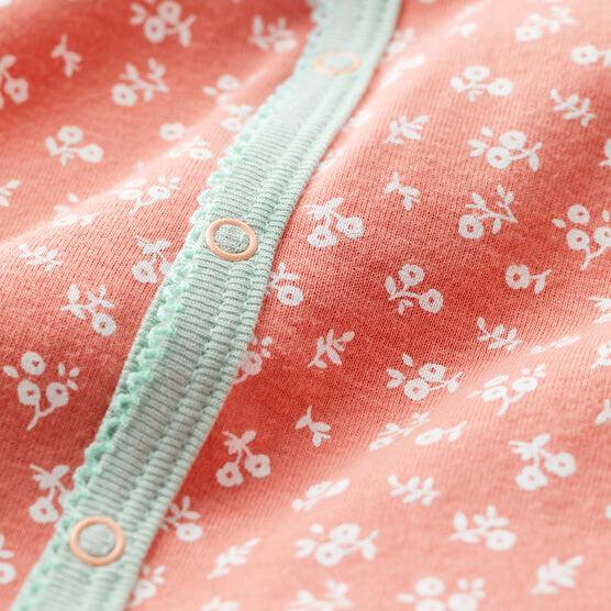 TUTINA CORTA A FIORI BEBè IN COTONE BIOLOGICO