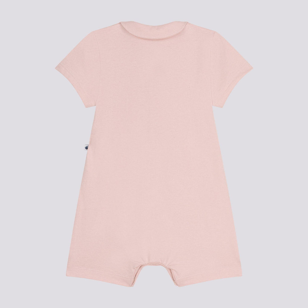 TUTINA CORTA BEBÈ IN JERSEY LEGGERO ROSA