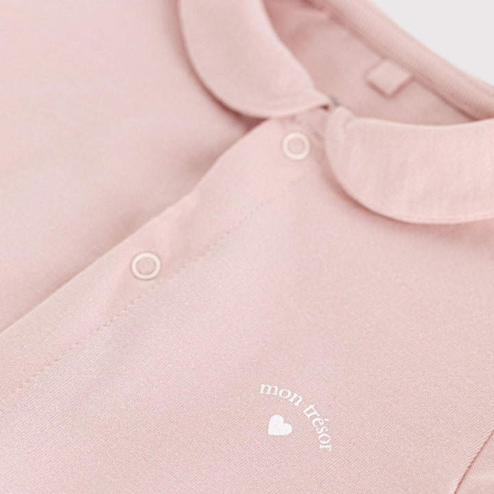 TUTINA CORTA BEBÈ IN JERSEY LEGGERO ROSA
